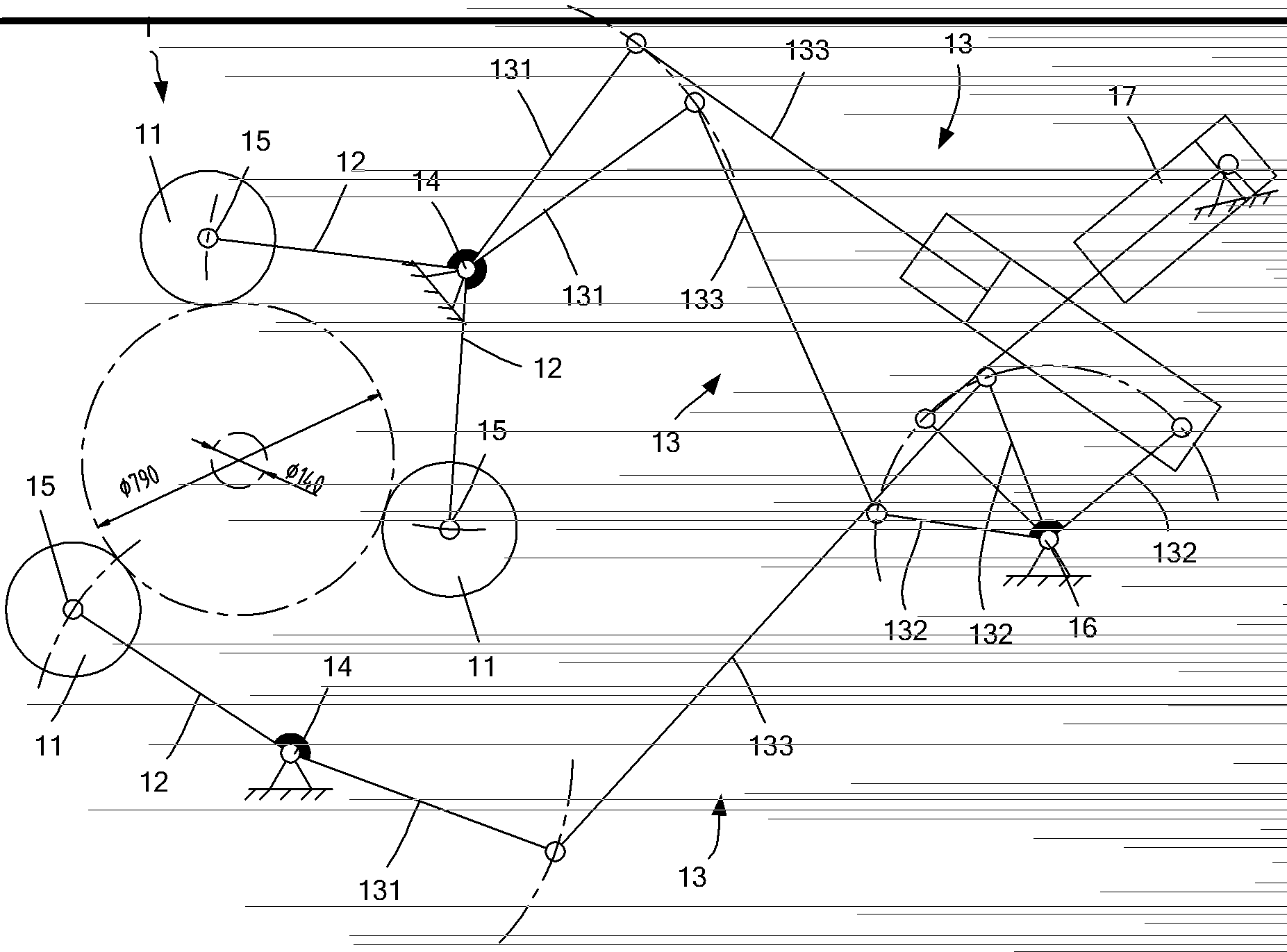 Three-roll plug steadier