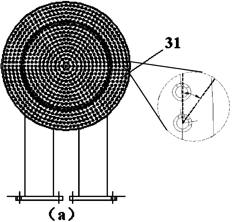 Internal circulating fluidized-bed oxygen-enriched gasification device