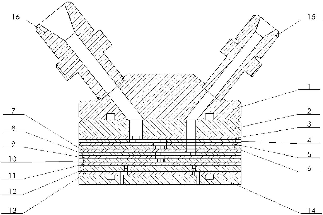 Air film cooling platelet injector