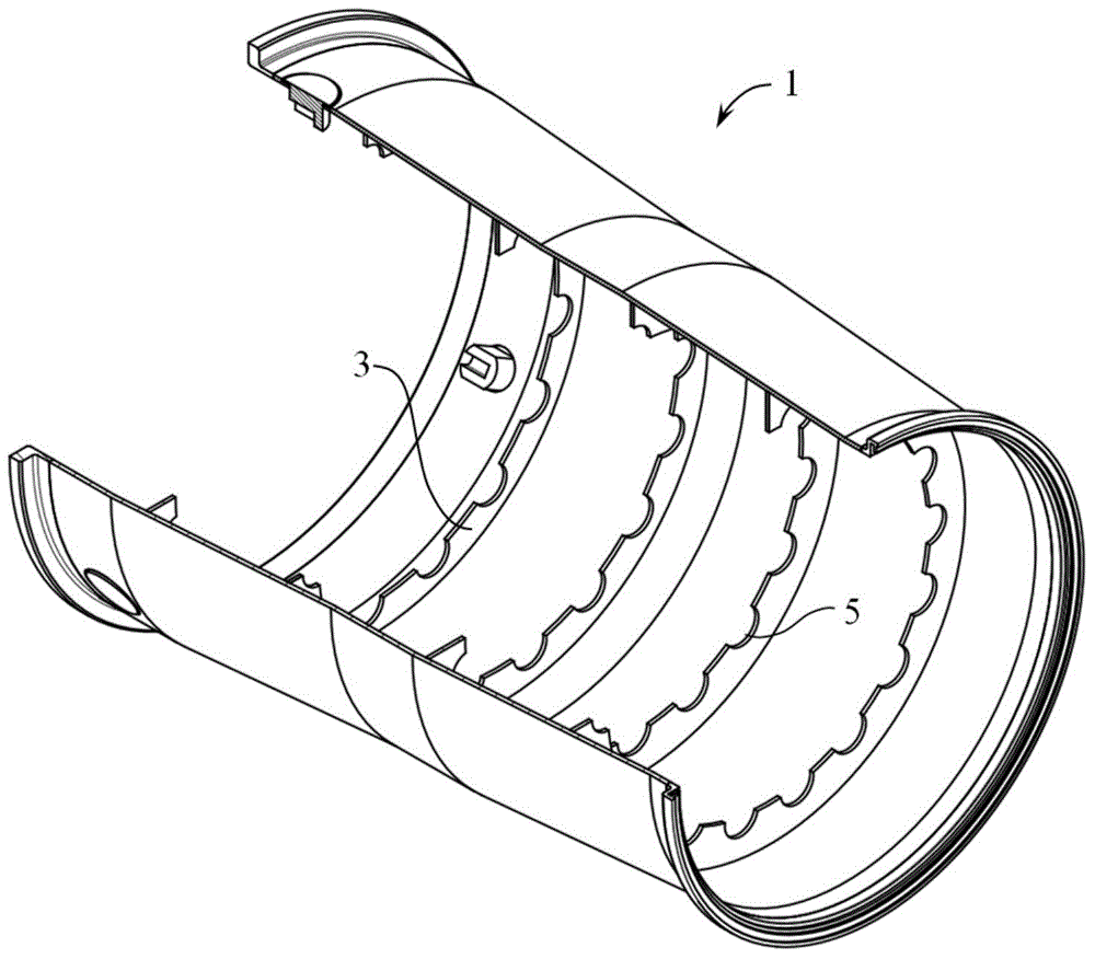 Staggered cooling structure of flame tube in combustion chamber of gas turbine