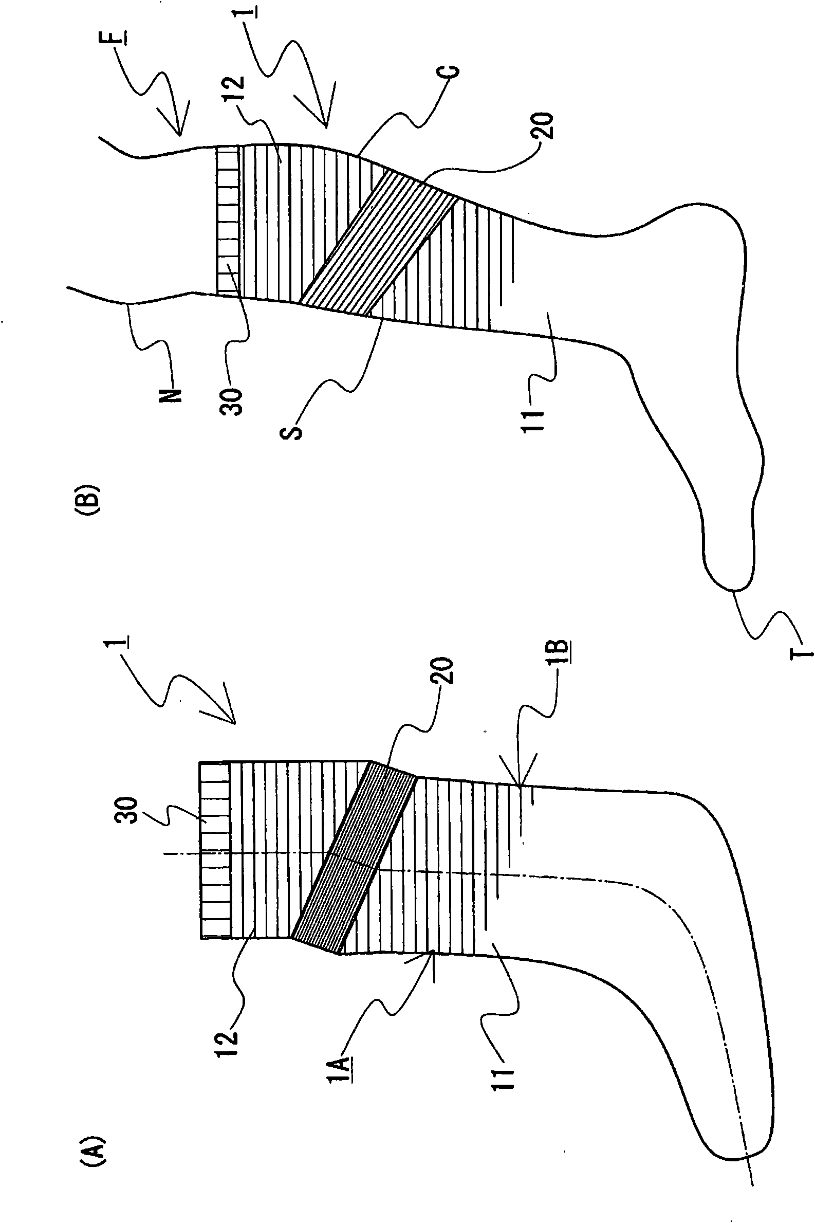 Knitting method for tubular knitted fabric and tubular knitted fabric