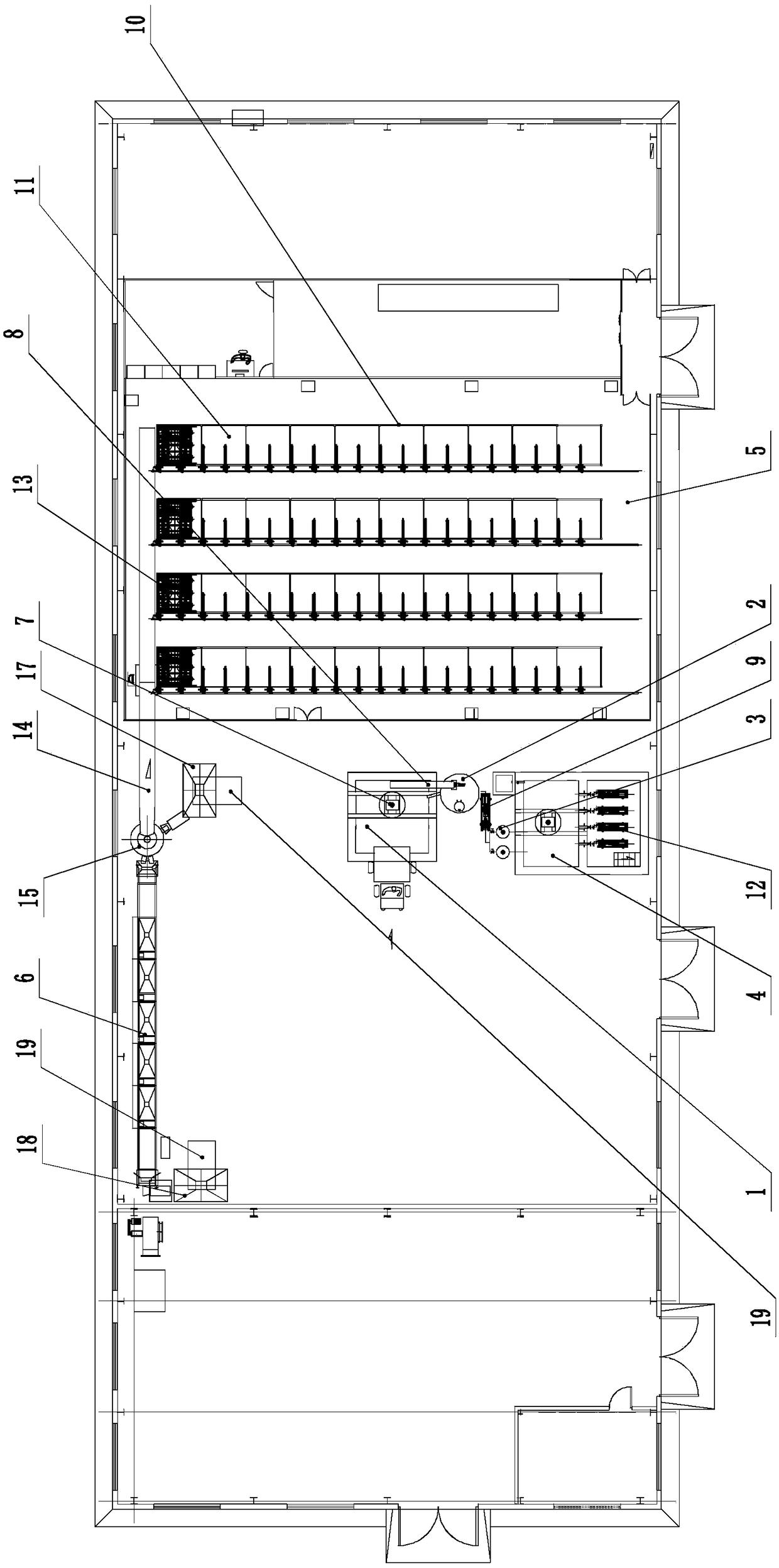 System and method for hatching hermetia illucens by recycling livestock manure and kitchen garbage