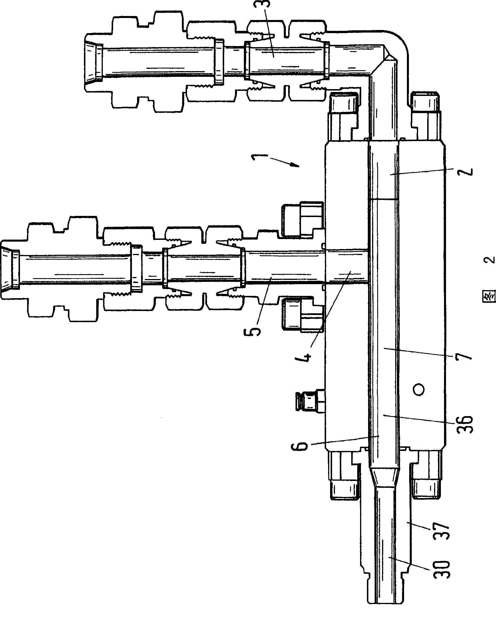 Device for creating a reactionable flowable compound