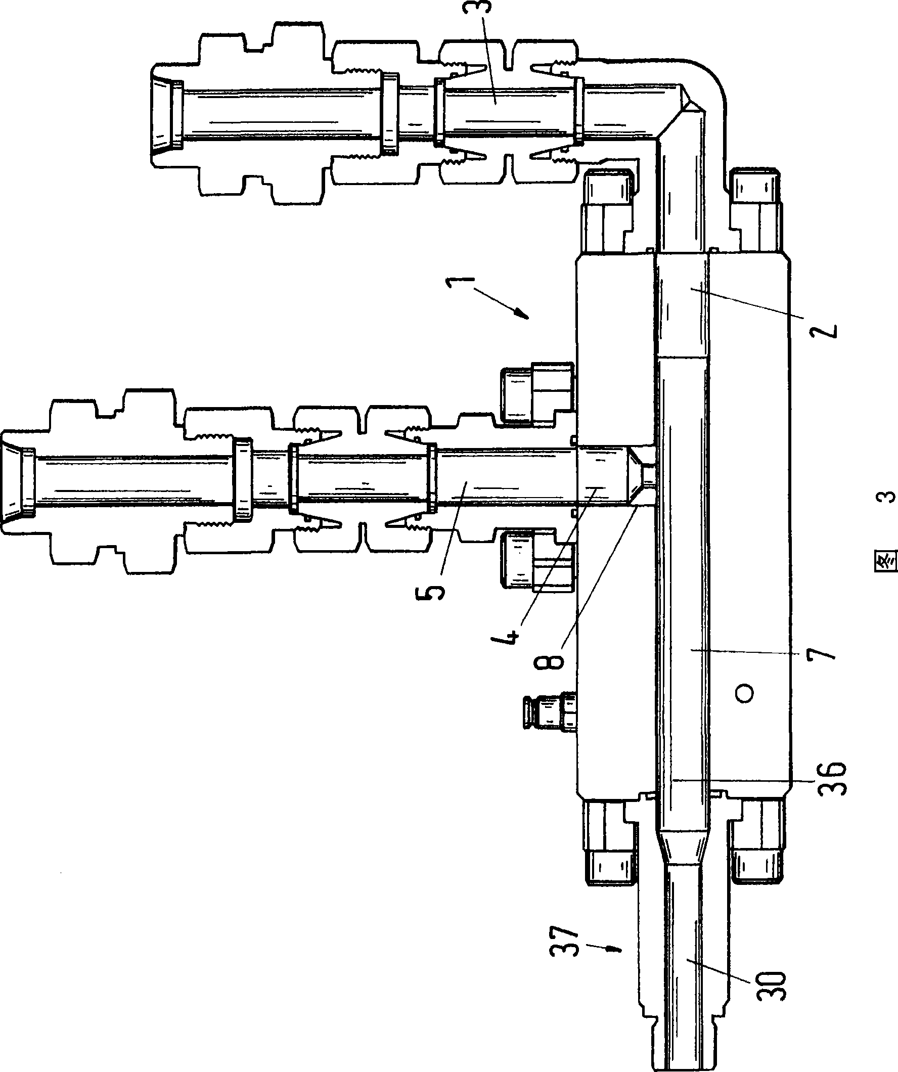 Device for creating a reactionable flowable compound