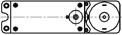 Rack type speed reducer with added shaft