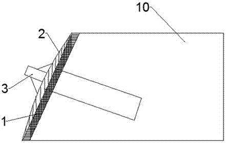 Slope reinforcement device used for municipal construction engineering