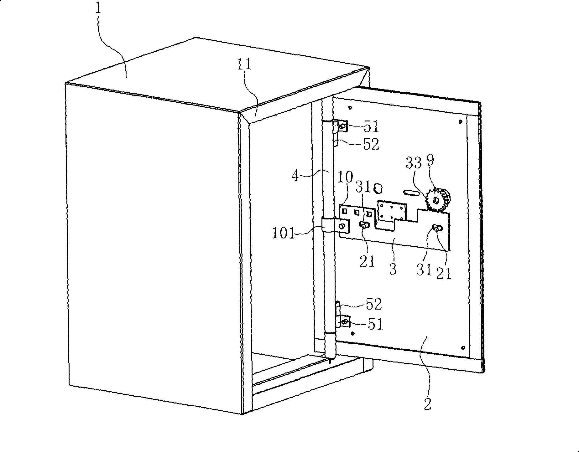 Door-sliding safe