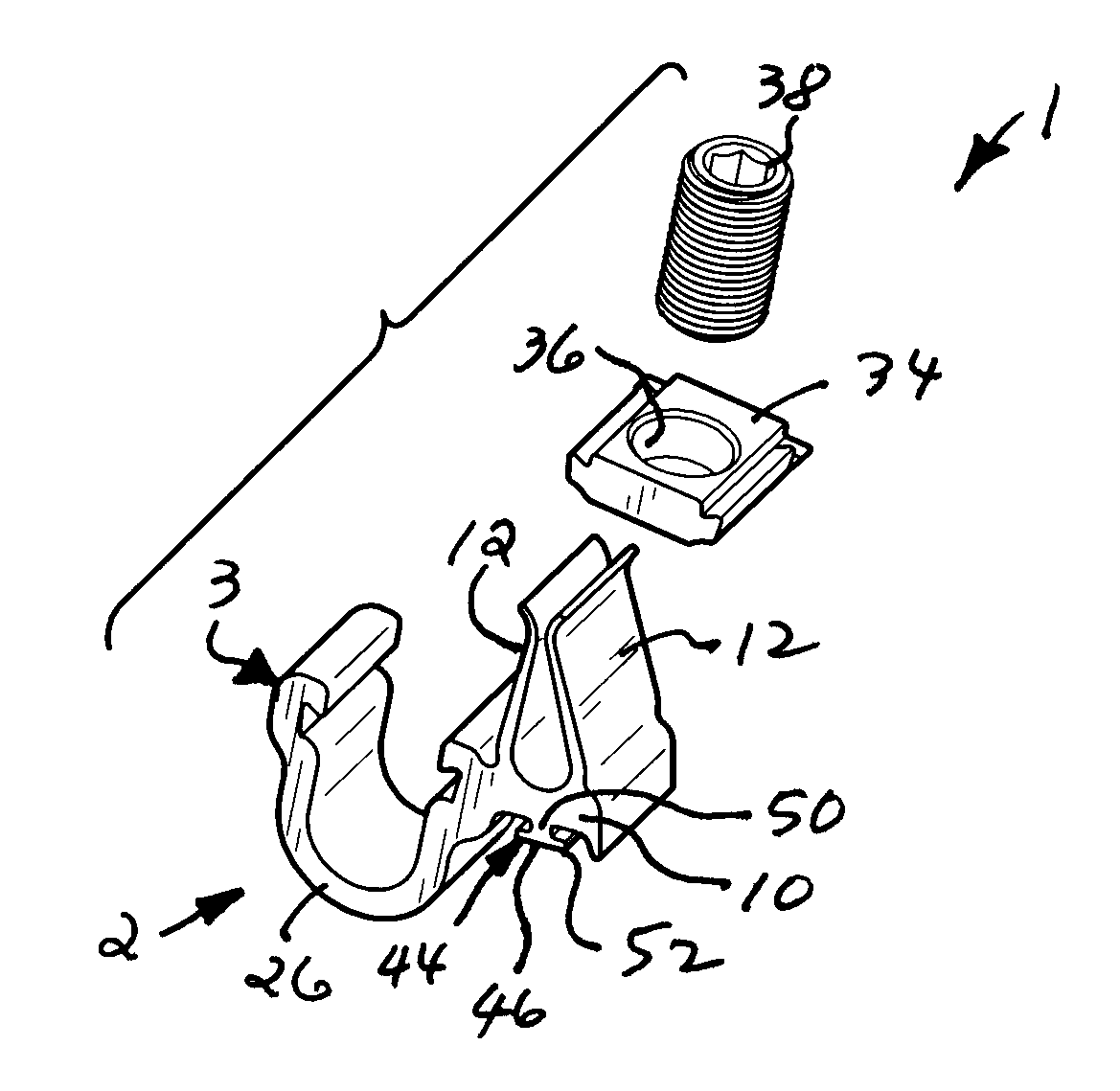 Meter jaw assembly