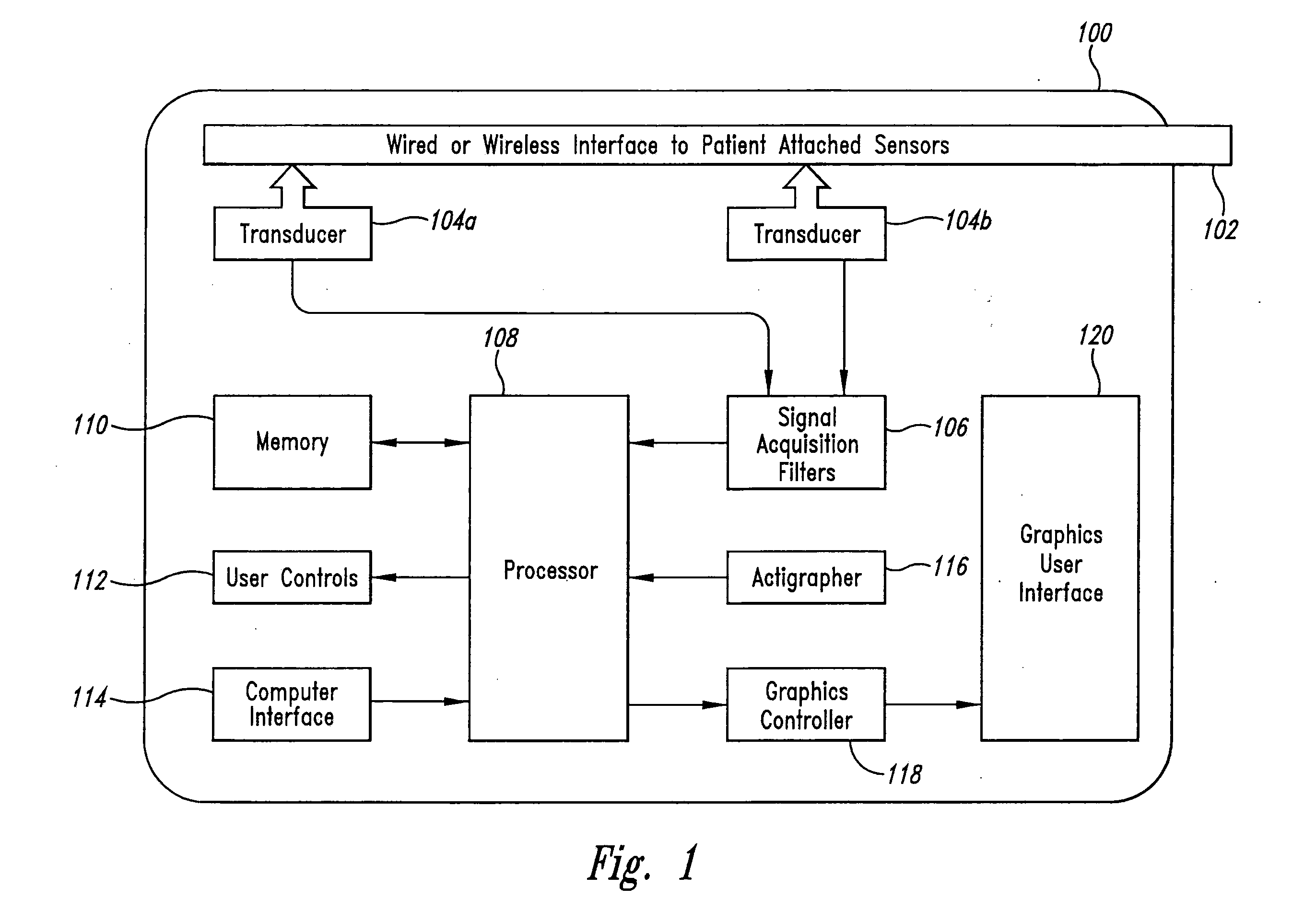 Ambulatory patient monitoring apparatus, system and method