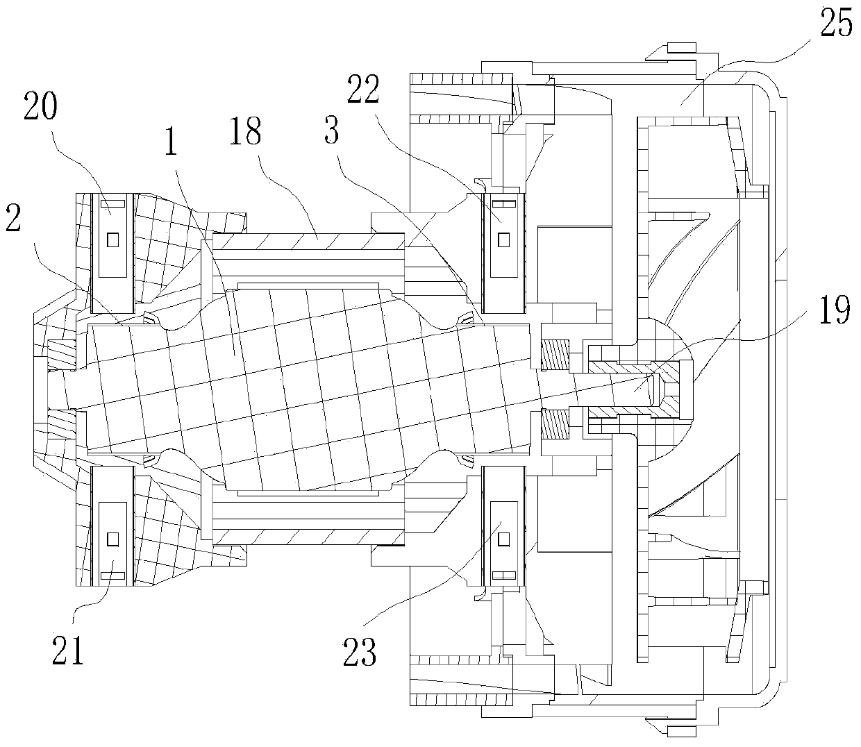 AC-DC-two-purpose-motor control system and household appliance