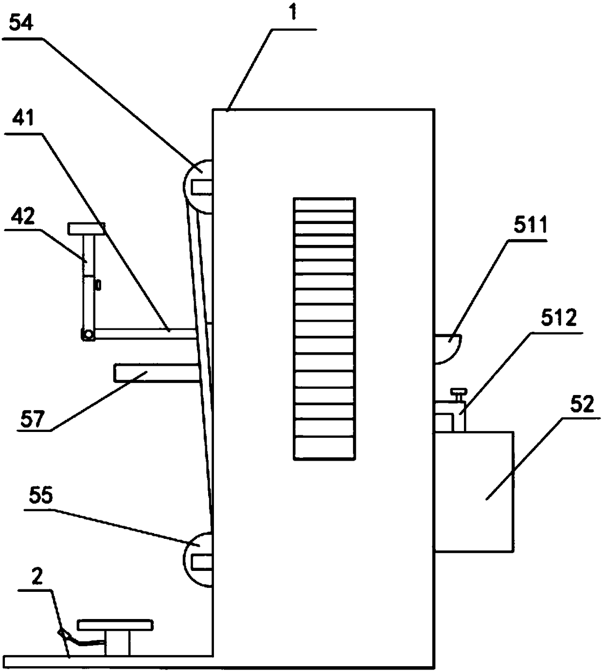 Rehabilitation training device applied after breast cancer operation