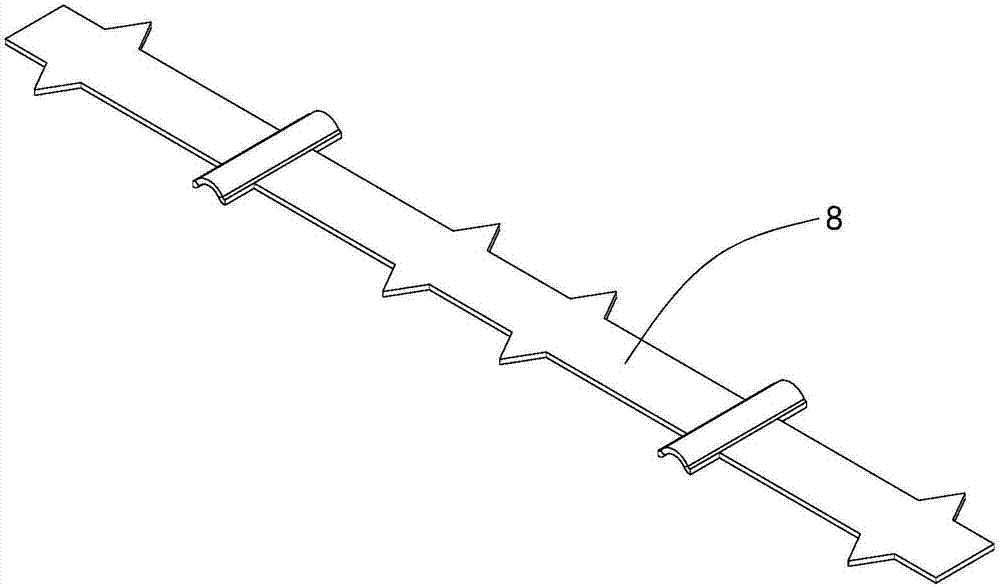 Iron wire supporting and stretching device and preparation process of metal protective mesh