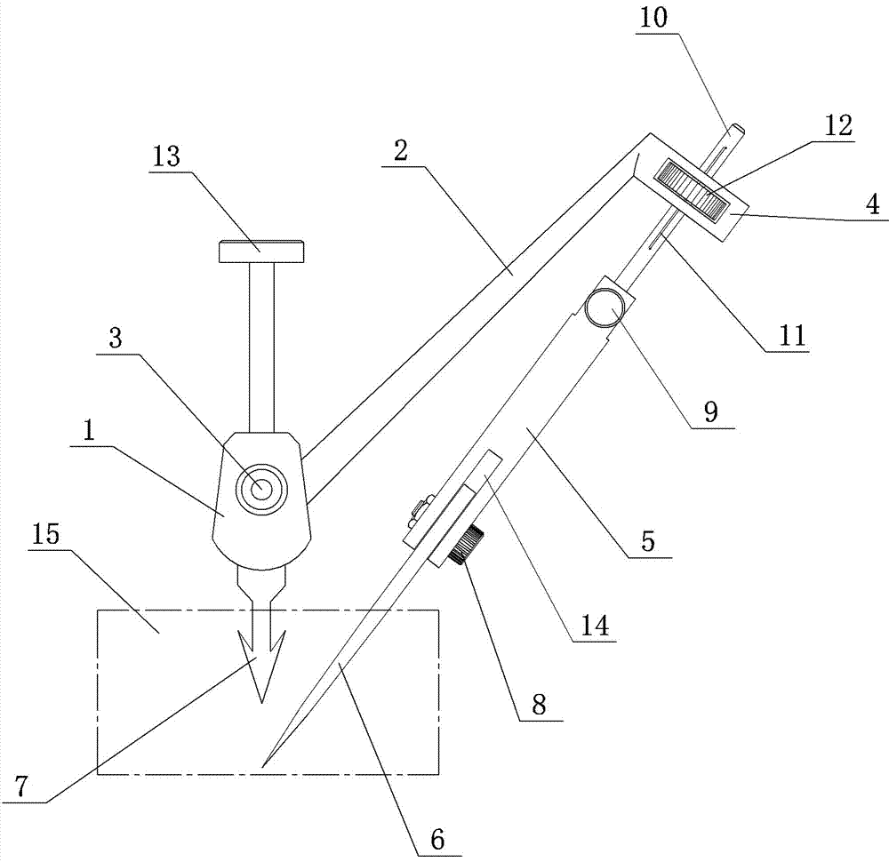 Compasses type cervical conization device