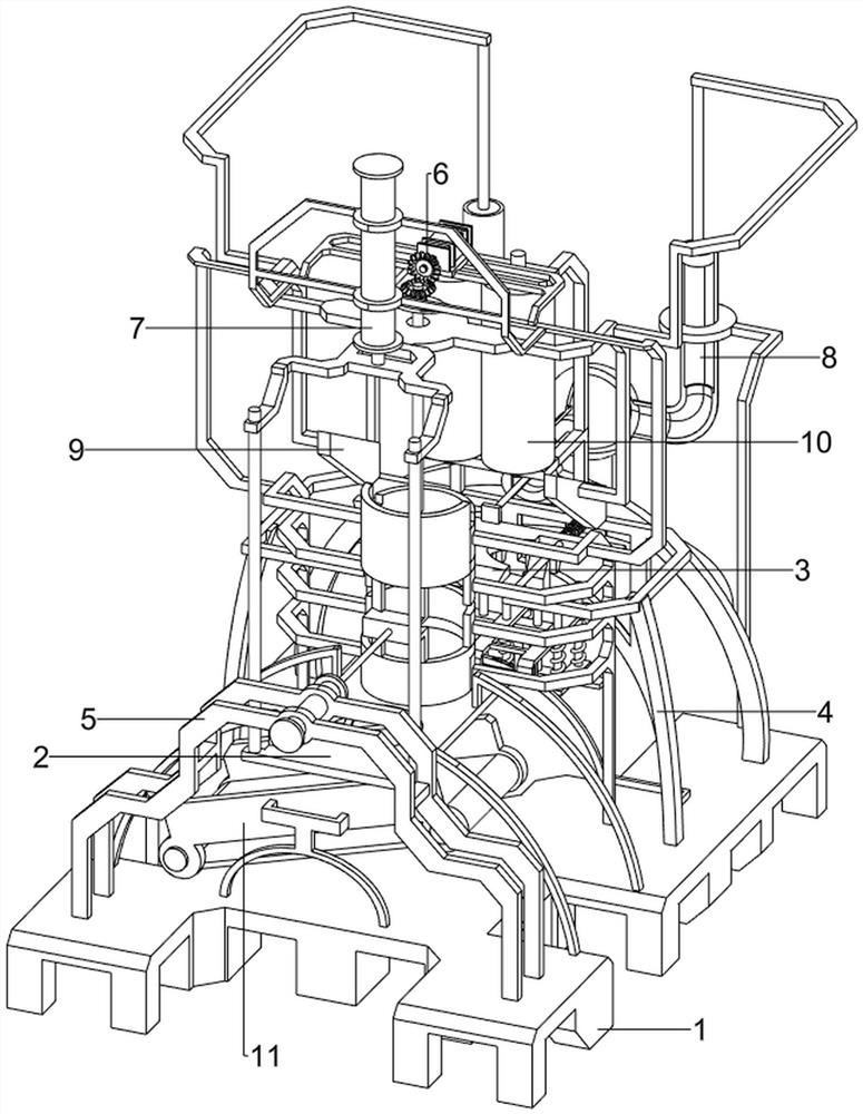 Efficient winding and segmenting device for weaving production