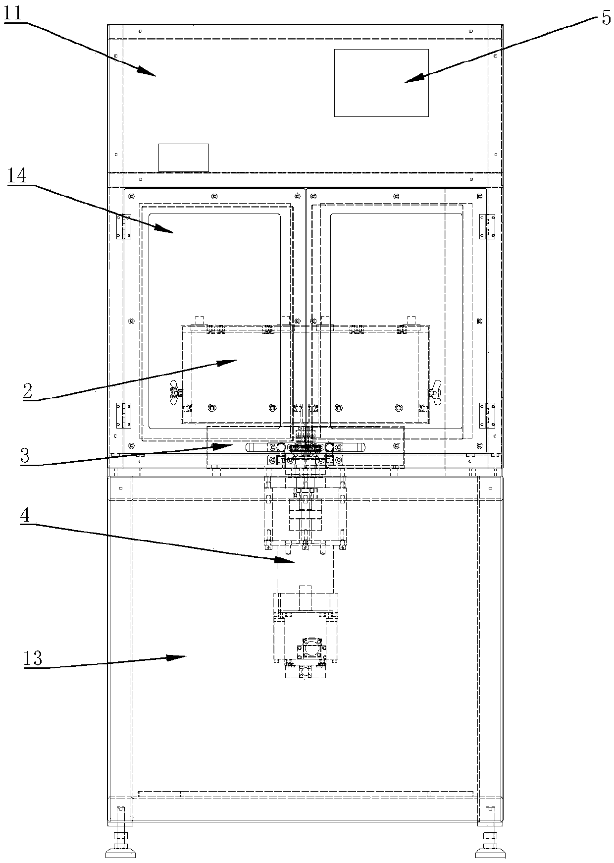 Cell collection shaking table and cell collection method