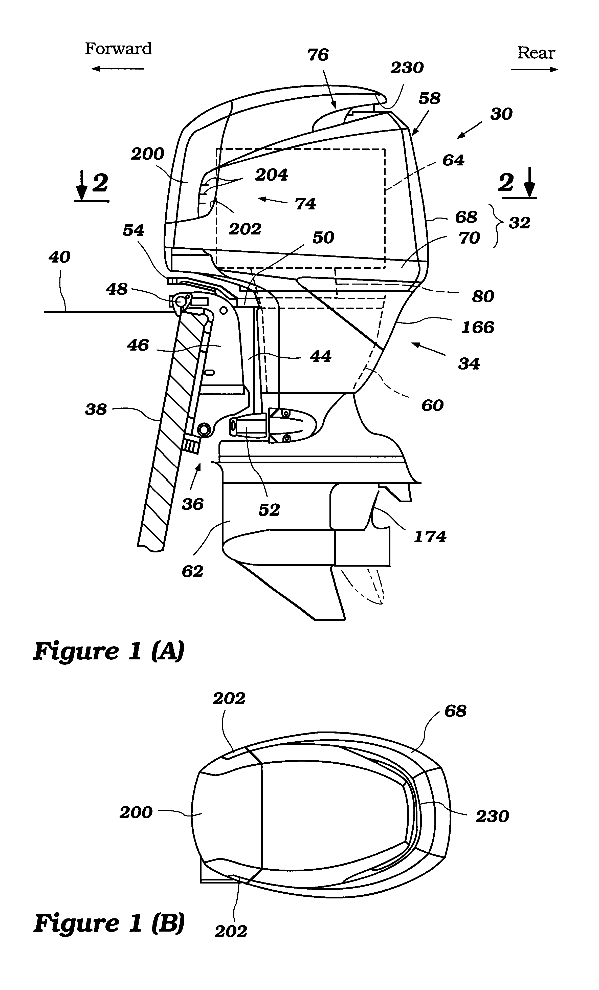 Cowling assembly for outboard motor