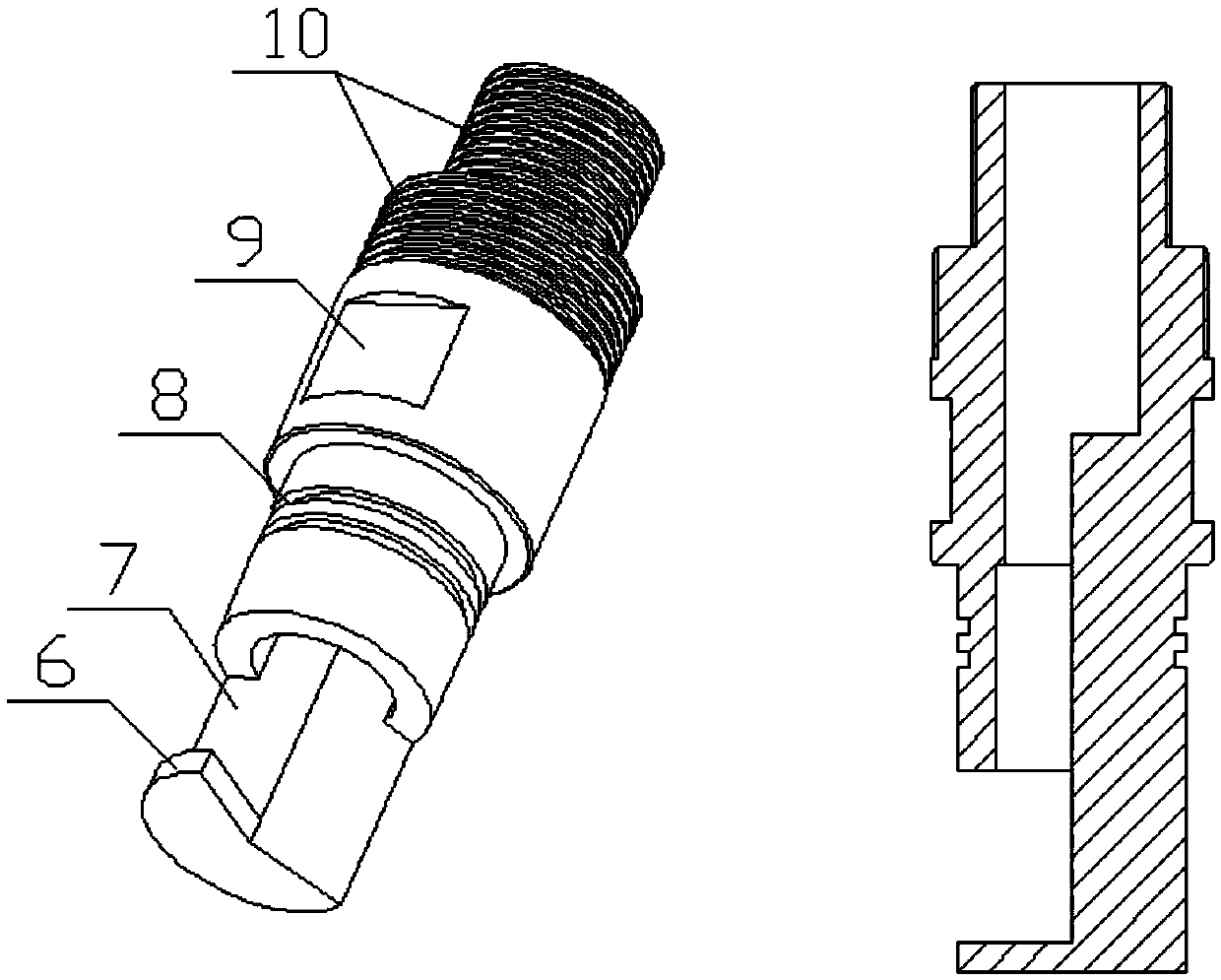 Drill pipe quick-connecting mechanism