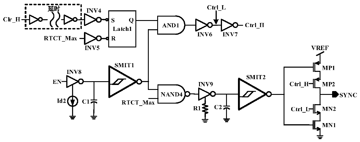 Bidirectional frequency synchronous oscillator circuit