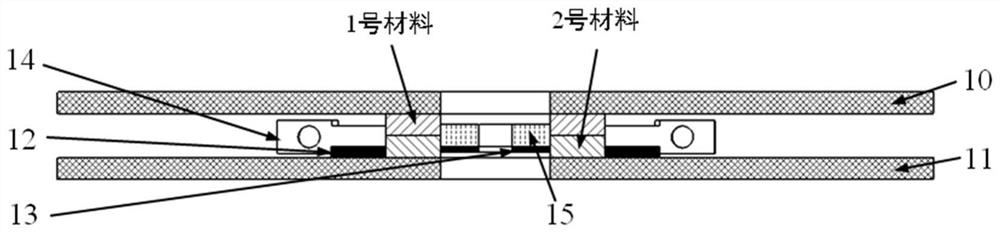 Device and method for testing dielectric properties of solid insulating material interface