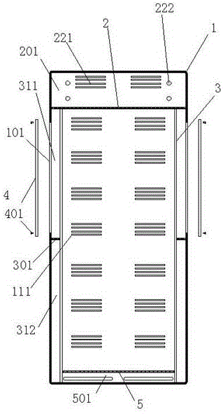 Convenient-to-maintain power distribution cabinet