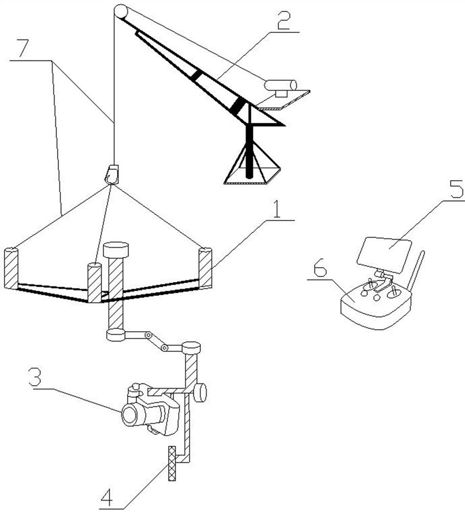 Imaging inspection device for the internal structure of surge wells in hydropower stations