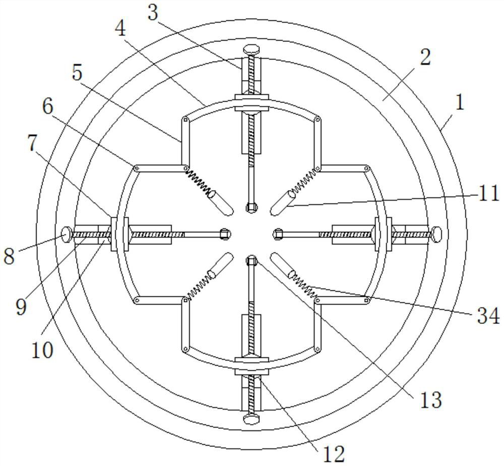 A volume-variable green plant potted device and its application method