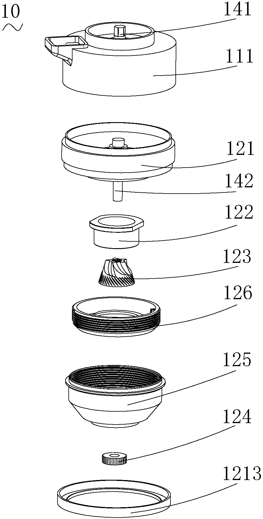 Bean grinding bin and bean grinding machine