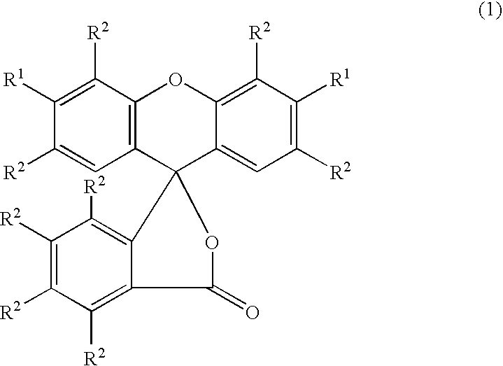 Fluorescent water base ink for ink-jet recording