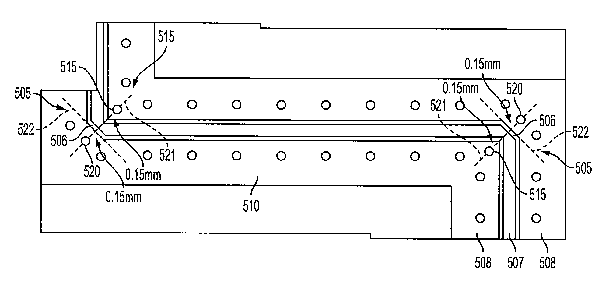 System and method for improving performance of coplanar waveguide bends at mm-wave frequencies