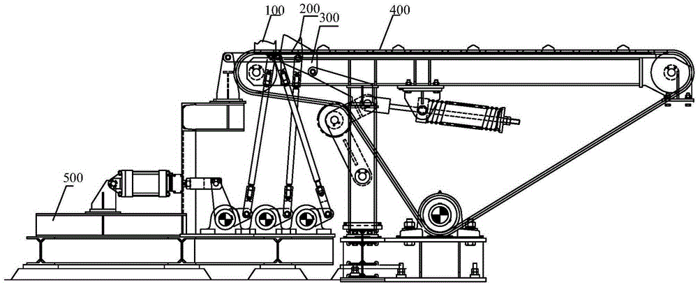 Unloading system for bars and sections