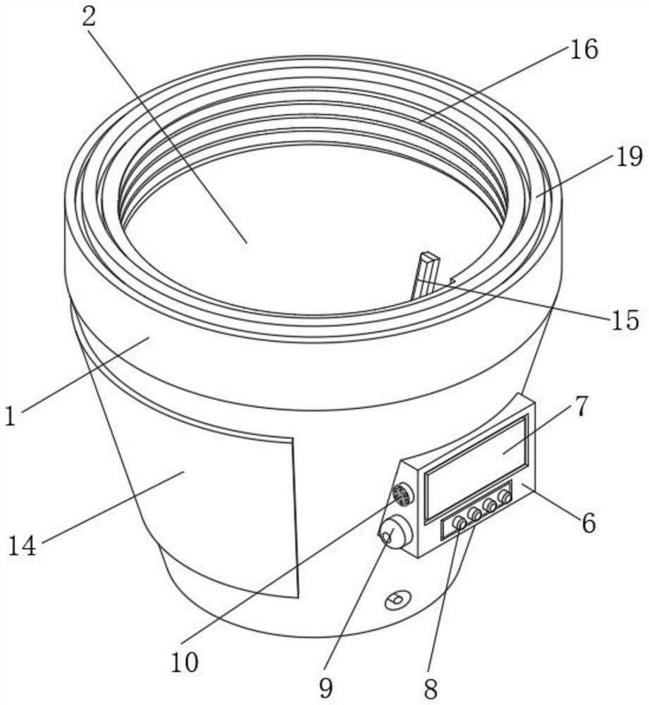 Nasal feeding device with temperature measuring, timing and alarming functions