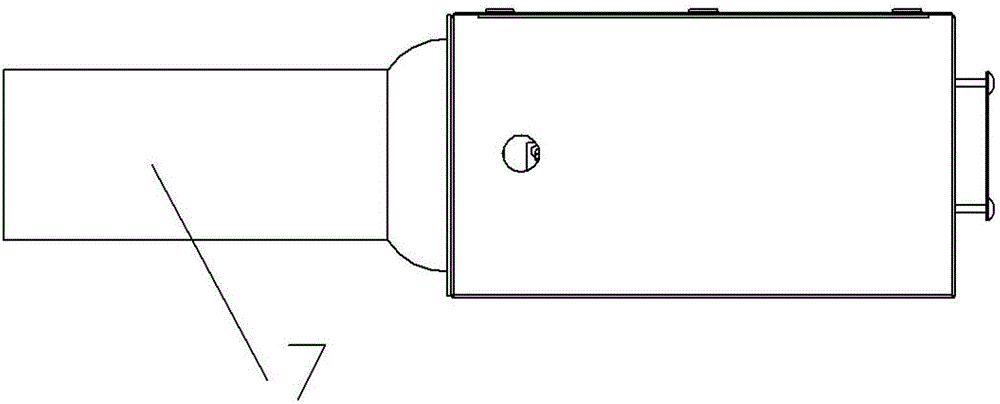 Combustor box body device with stepping air mixing function