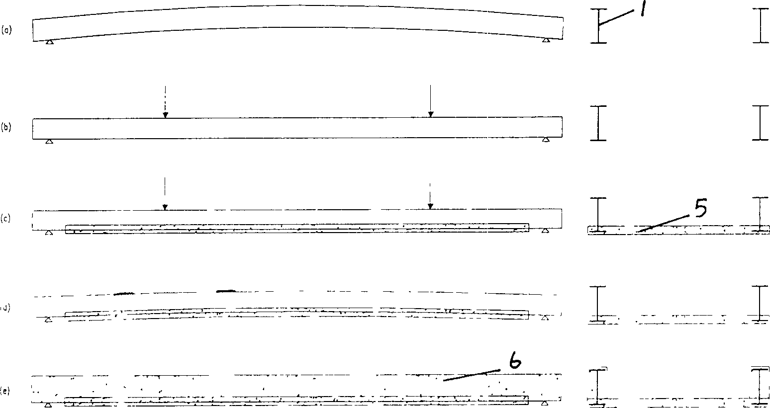 Preflex prestressed concrete channel beam and its making method