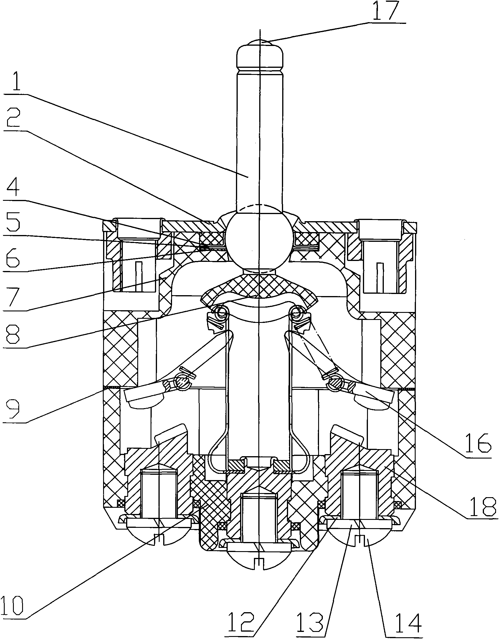 Tumbler switch for tanks and armored vehicles