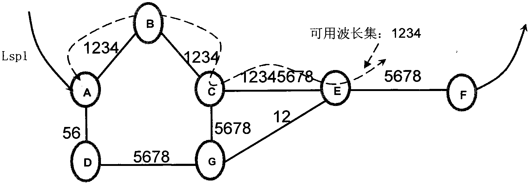 Method for establishing path in wavelength division network, communication node and communication system