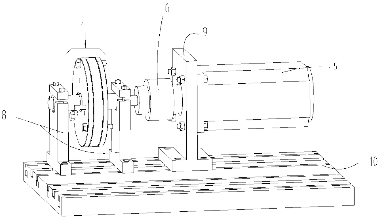 Method and device for fatigue testing of exhaust valve disc