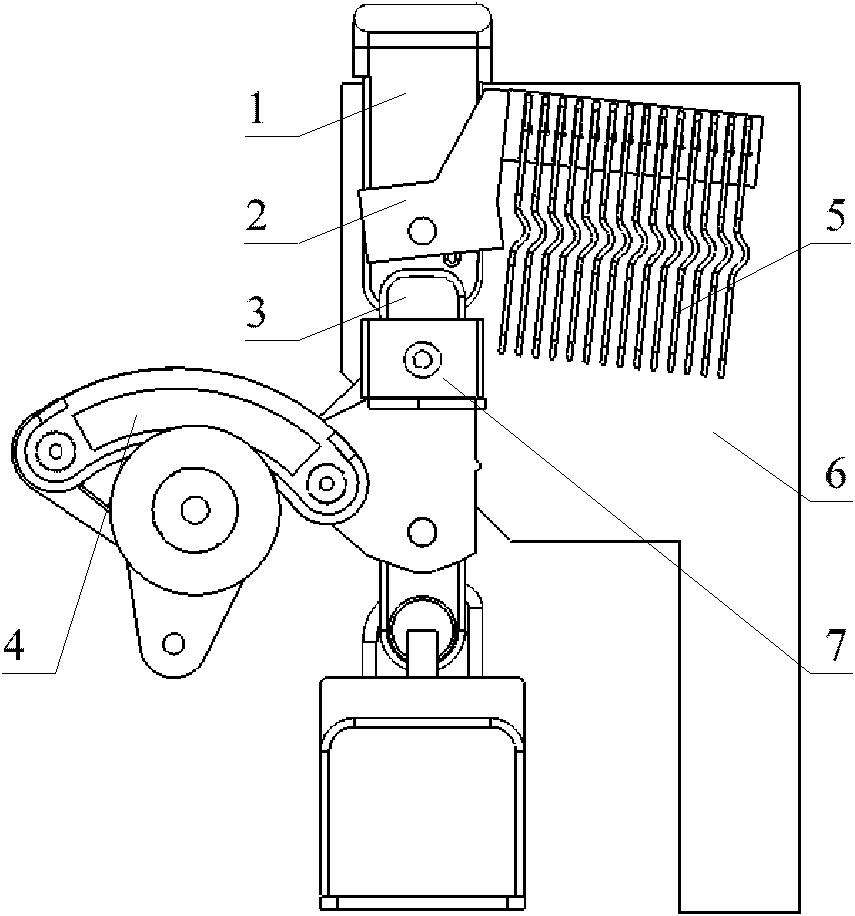 Rotary load switch contact arc extinguishing system of SF6 ring main unit