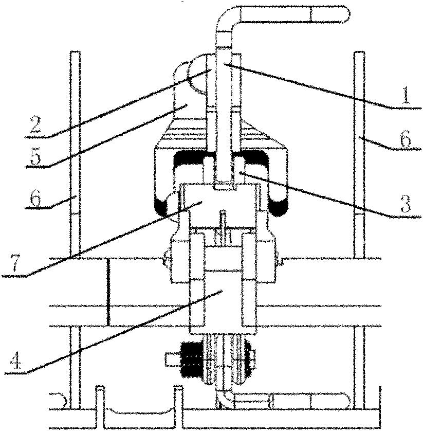 Rotary load switch contact arc extinguishing system of SF6 ring main unit