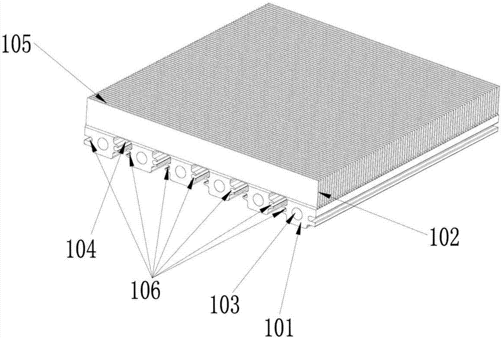 Water-cooled radiator, fabrication method thereof and cooling device with radiator