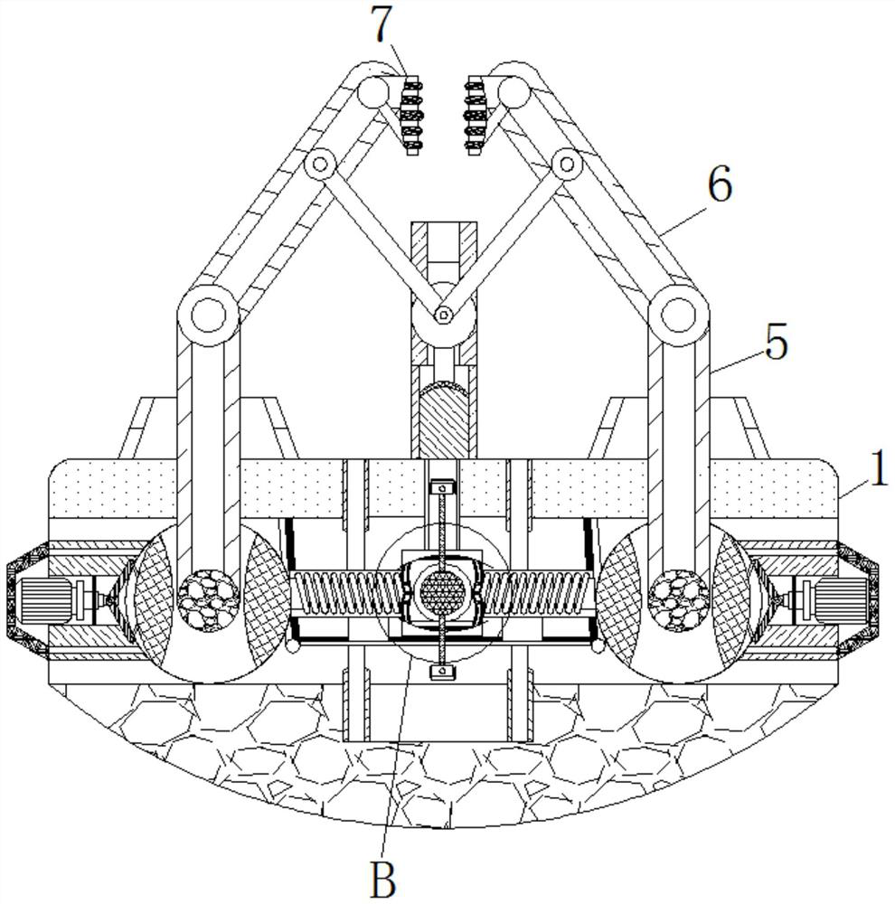 Cargo handling robot arm device based on gas suction effect