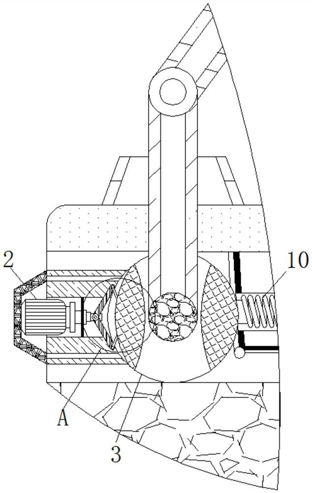 Cargo handling robot arm device based on gas suction effect