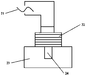 Device and method for drying lignite in a combined mode through microwave and hot air