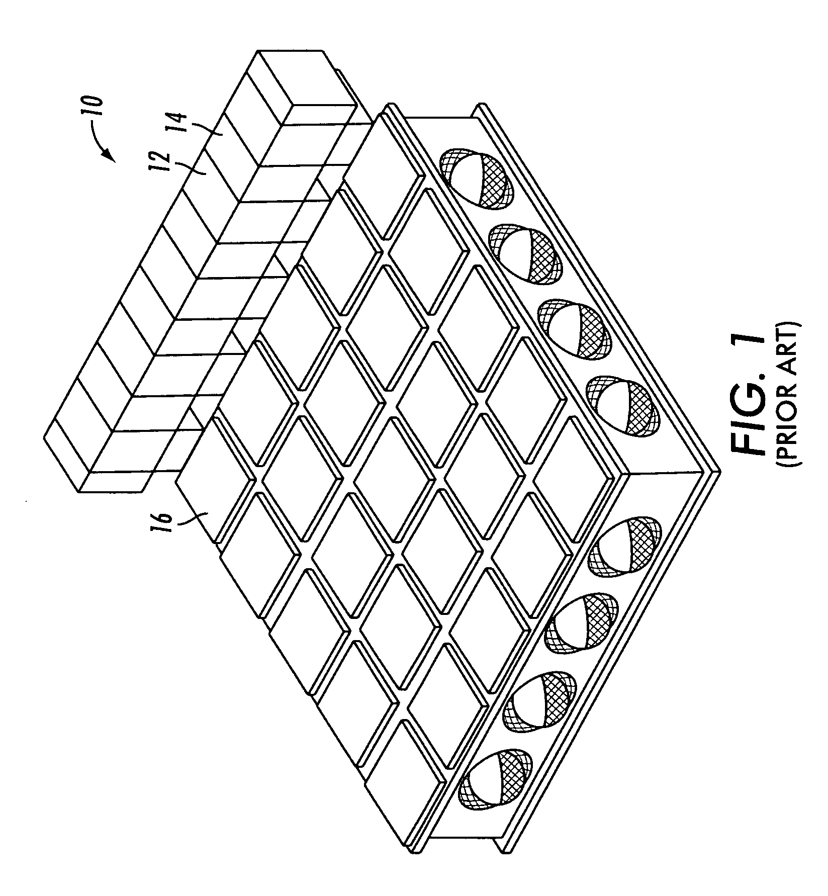 Addressable brush contact array