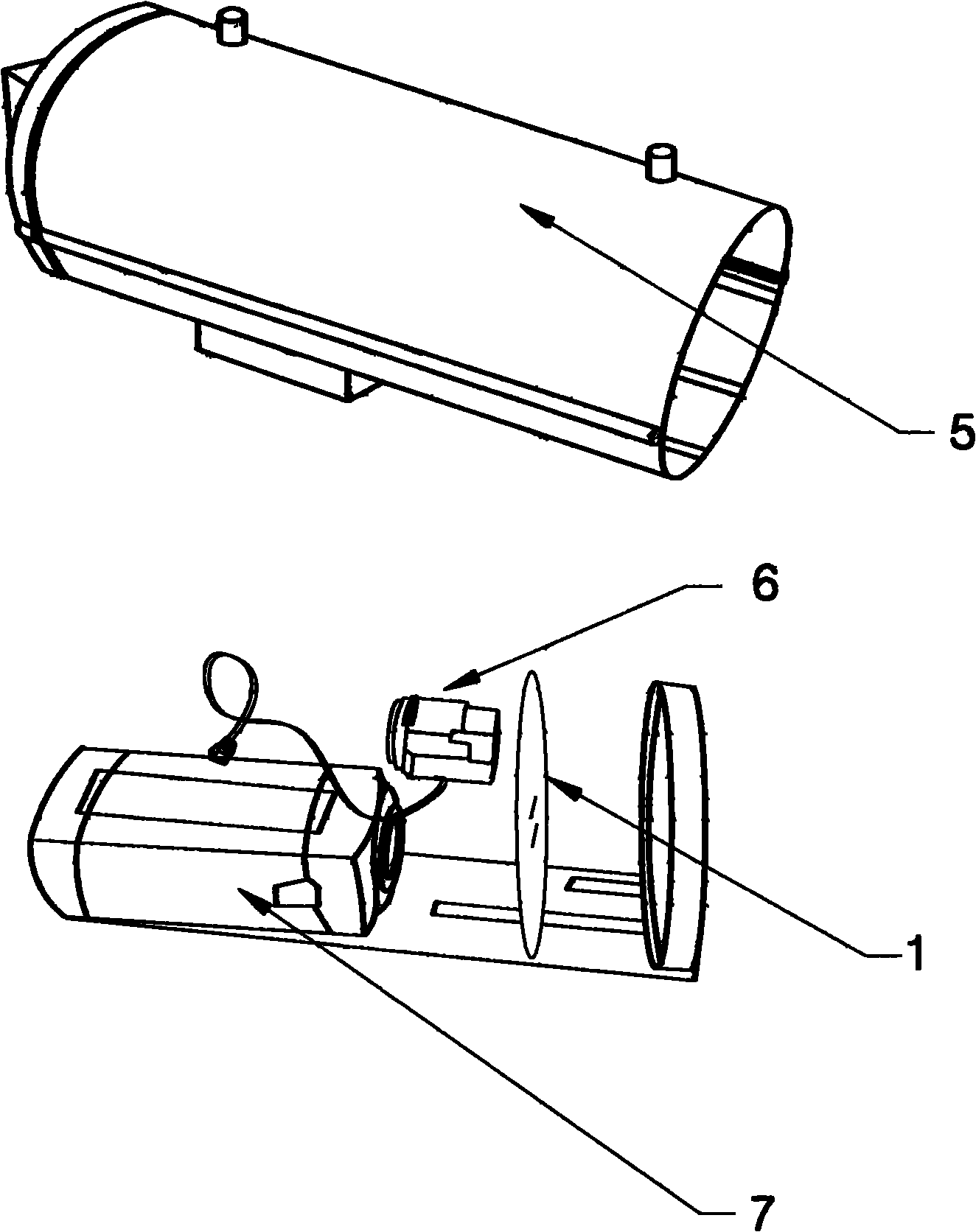 Application method of polarized lens in monitoring camera protection cover