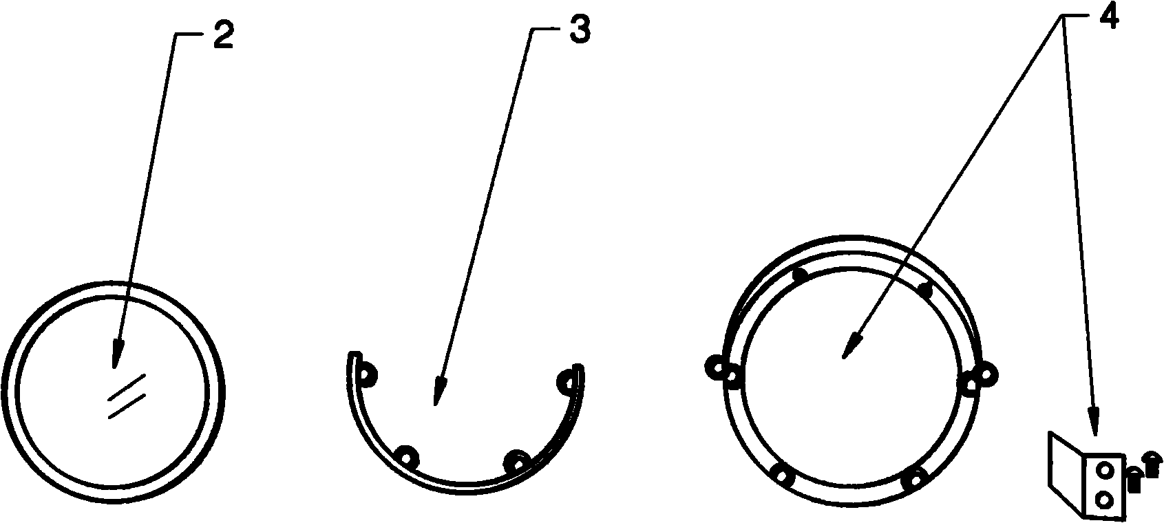 Application method of polarized lens in monitoring camera protection cover