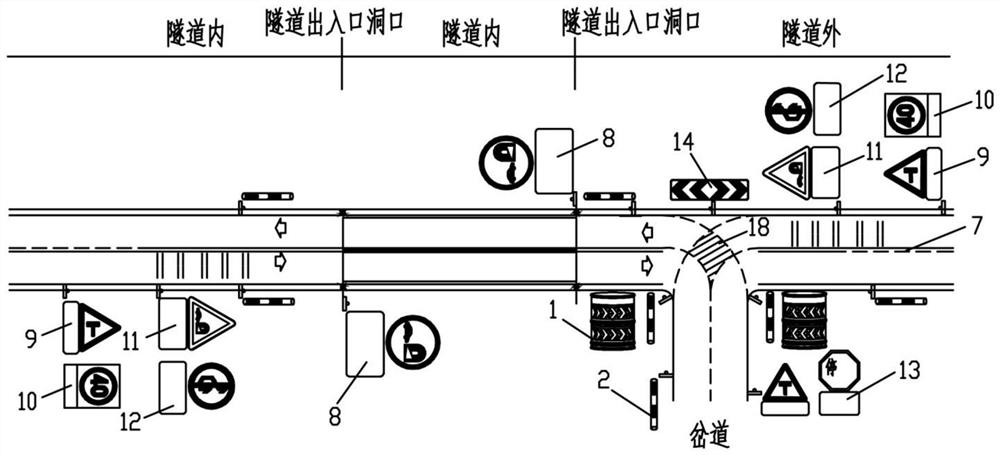 A design method of line-of-sight guidance system at the entrance of low-grade highway tunnel