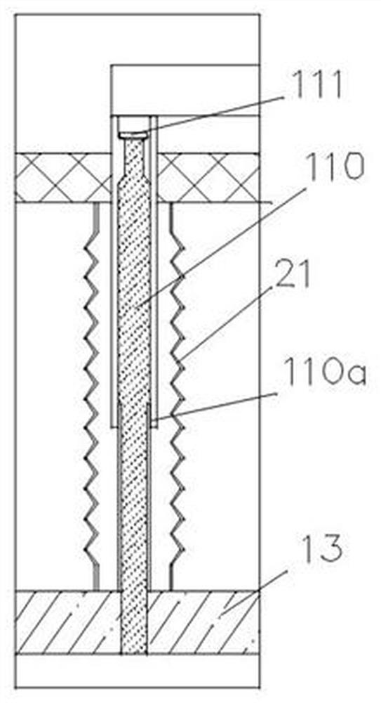 An explosion-proof protection structure of a large-capacity lithium battery