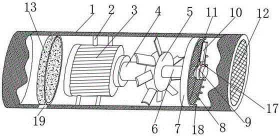 Anti-blockage mine ventilator