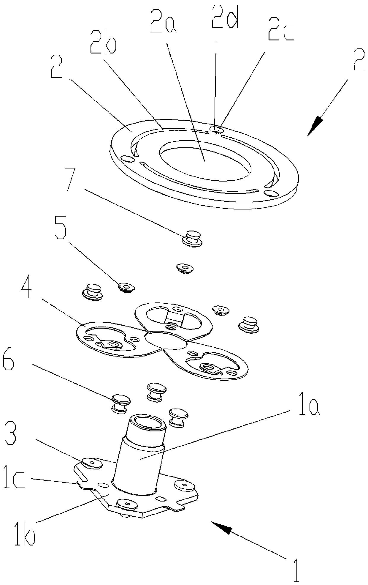 A shock-absorbing and noise-reducing drive disc assembly for an electromagnetic clutch