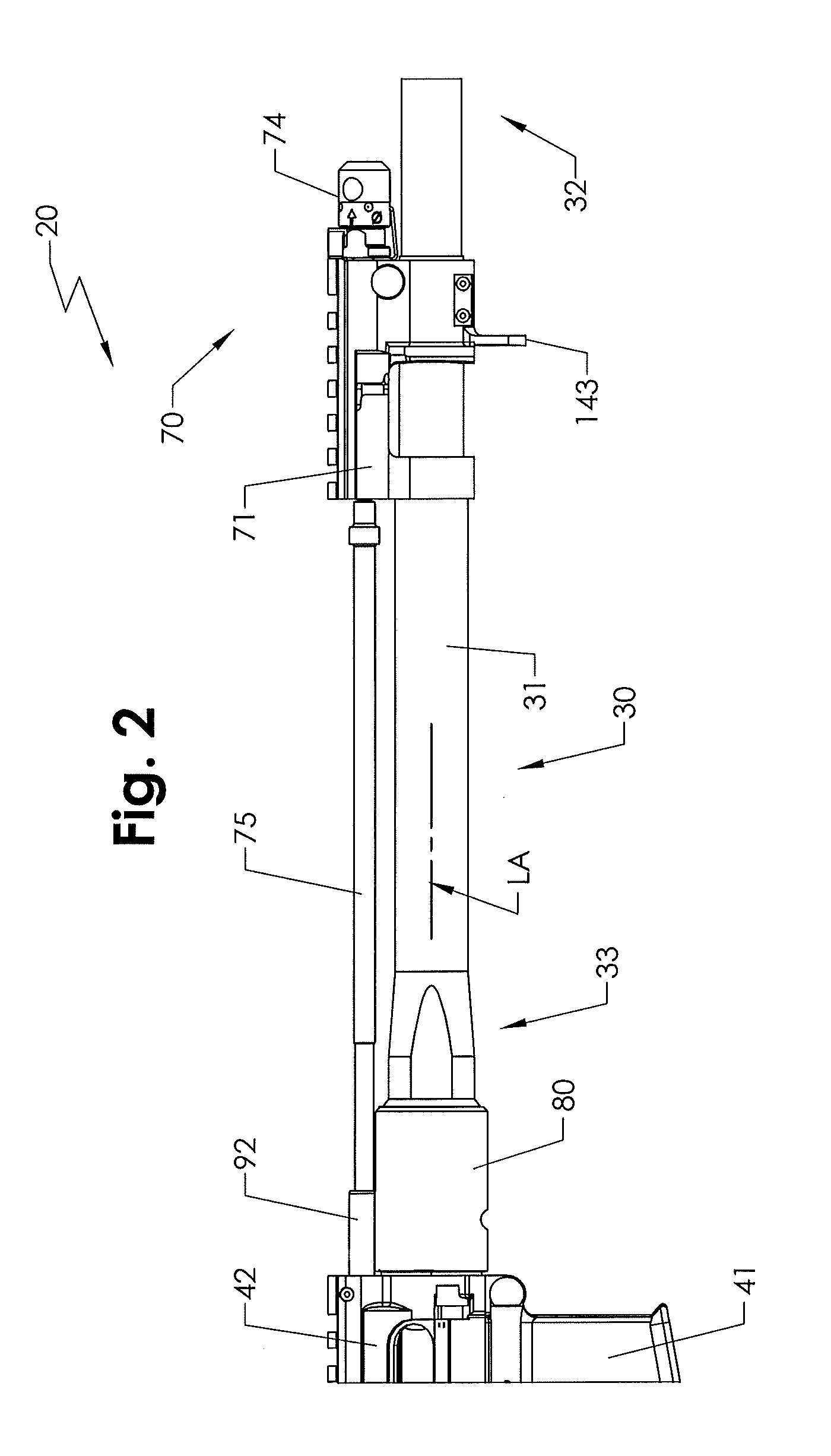 Gas operated rifle with bolt carrier and receiver assembly